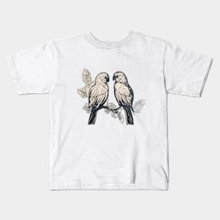 Enigmatic Parrots with Nature's Touch No. 661 Kids T-Shirt